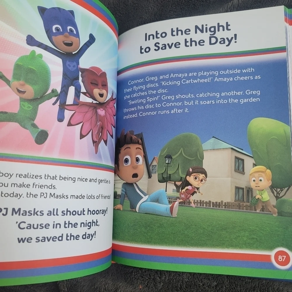 2-Pack 5 Minute Stories PJ Masks‎ Curious George Kids Bedtime Book
